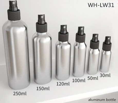 30ml 50ml 100ml 120ml  150ml 150ml 250ml Cosmetic aluminium refill perfume atomizer spray bottle