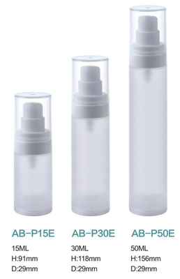 15ml 30ml 50ml hot sale plastic serum airless pump frosted bottle for cosmetic