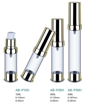 Eco friendly clear 15ml 20ml 30ml cosmetic airless pump bottle
