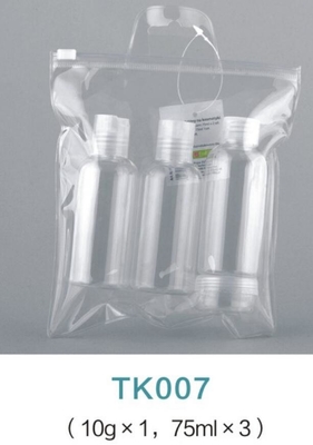 Portable cosmetic packaging bottle travel bottle jar set with bag