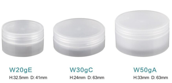 Factory price wholesale 20g 30g 50g clear  plastic cosmetic PP cream jar