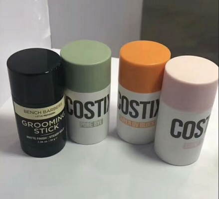 15ml 30ml 50ml 75ml AS clear plastic cylinder deodorant tube 1oz empty deodorant stick containers round shap