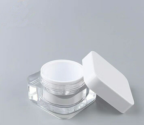 50g square plastic jar acrylic jar cosmetic cream jars