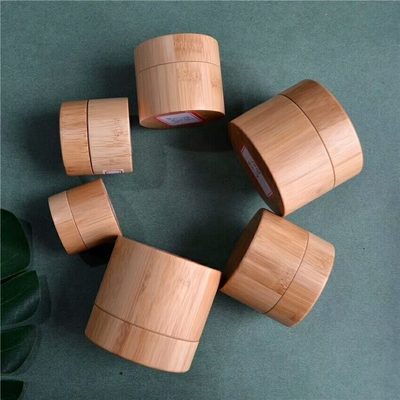 manufacturer 10ml 15ml 30ml 50g 100g 150g  natural wood  jar cosmetic bamboo jar bamboo container
