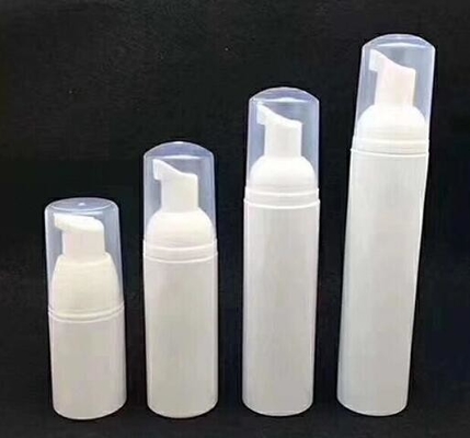 30ml 40ml 50ml 60ml 80ml  PET cosmetic packaging bottle Transparent facial cleansing brush foam bottle pump