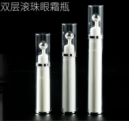 China Empty Cosmetic Perfume Eye Cream Container 7.5ml 10ml 15ml Colored Roll On Glass Bottle with Steel Ball with cap