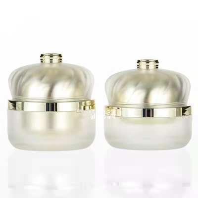 Empty luxury acrylic skincare plastic new design cosmetic face cream plastic jars with lids packaging 30g 50g