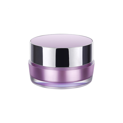 5g 10g 20g 30g Volume PMMA PS Purple Plastic Cream Cosmetic Empty Acrylic Jars For Skin Care