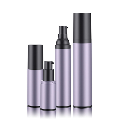 luxury Cosmetic purple airless lotion bottles 15ml 30ml 50ml airless pump twist with lotion bottle