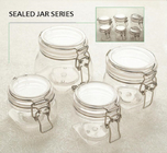 Wholesale Cheap Wide Mouth Small Canning Jar With Wire Lid Favor Swing Storage Snap Top Air Tight  Food  Container