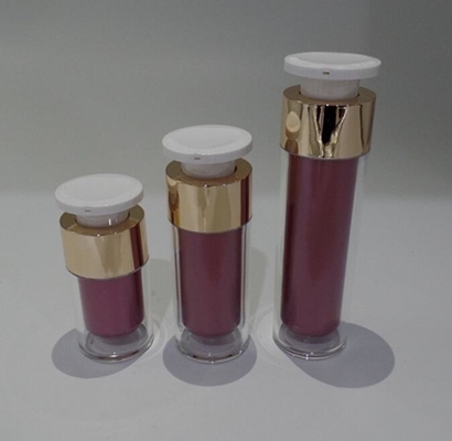 empty 15ml 30ml 50ml cosmetic airless Dispenser with lucked pump