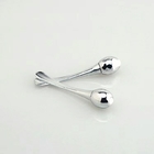 Luxury zinc alloy cosmetic cream spatula with roller ball along with skincare cream jars