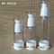 15ml 30ml 50ml transparent  cosmetic airless pump bottles