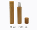 Empty wholesale cosmetic bamboo packaging roll on bottle 15ml