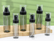 new design 30 150ml white spray cap triangle cosmetic lotion petg bottles