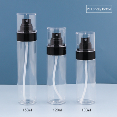 Empty fine mist PP 100ml 120ml 150ml  plastic spray bottle for cosmetic packaging