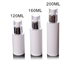 plastic empty PET solid white cosmetic hand facial lotion pump bottle 80ml 100ml 120ml 160ml 200ml