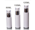 plastic empty PET solid white cosmetic hand facial lotion pump bottle 80ml 100ml 120ml 160ml 200ml