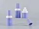 cosmetic 15ml 30ml 50ml white airless pump bottles sets with lid for skin care packaging