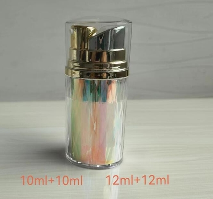 cosmetic dual pump bottle packaging