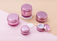 Customized Color pink Cosmetic Jar Acrylic Bottle for Facial Cream 10ml 15ml 50ml 30ml