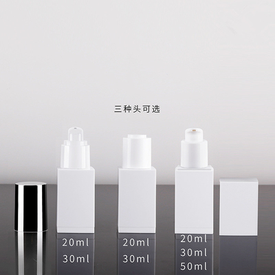 empty white cosmetic pet  bottle 20ml 30ml 50ml family set