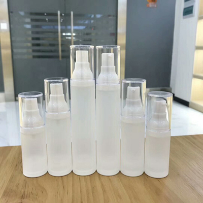 custom empty 30ml 50ml 15ml Frosted Cream cosmetic lotion Resistant Luxury plastic acrylic Airless Pump Bottle With Pump