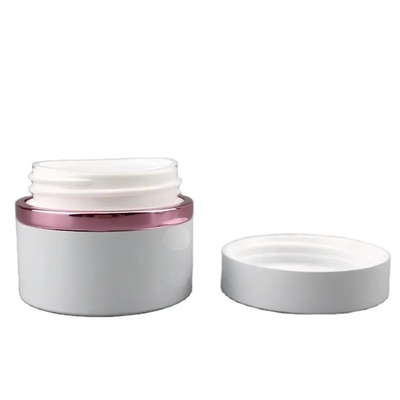 5g 15g 30g 50g Luxury Manufacturer Matte White Flat Aluminum Can With Inner Glass Or PP Jar Inside For UV Nail Gel