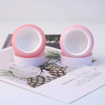 Small mini Empty Cosmetic Packaging PP Double Wall Jar Containers With Lid For Lip Scrub Balm