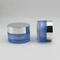 15g Empty blue Plastic Acrylic Cosmetic Eye Face Skin Care Cream Container Jar with shinny Silver Lid Cap