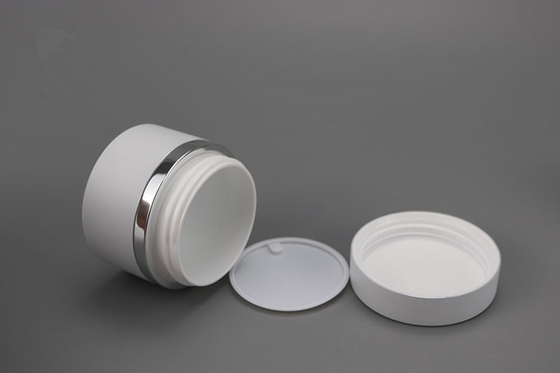 Manufacturer 5g 15g 30g 50g Matte White Flat Aluminum Can With Inner Glass or PP jar inside for UV Nail Gel