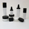 Luxury Frosted Plastic Acrylic Cosmetic Lotion Bottle With Black Cap For Cosmetic Packaging Lotion Serum Cream Container