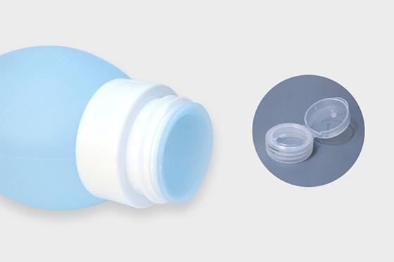 2oz Silicone Traveling Bottles Leak Proof Squeezable Refillable Containers Travel Size Cosmetic Cream Tube