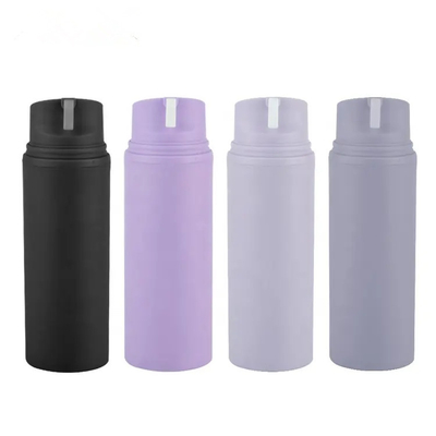 Wholesale Plastic PCR 150ml Black PP Cosmetic Airless Pump Lotion Essential Oil Bottle For Hair Cream Face Cream Oil