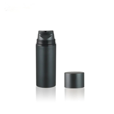 Wholesale PCR Empty PP 50ml 100ml 150ml Luxury Plastic Airless Pump Bottles Dark Grey Colors Lotion Cream bottle