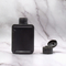 100ml black flat square PE cosmetic cleanser bottle Press type packaging men's lotion cream bottle