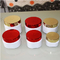 50gm 100gm 150gm 250gm 300gm empty cosemtic plastic square  cosmetic jar with shiny gold and silver lid