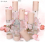 15ml 20ml 30ml pink color cylindrical slim cosmetic airless pump  bottle