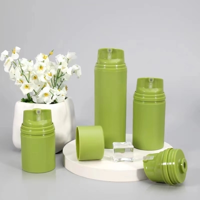 Silk-screen printed Twist-up airless pump for sustainable Green packaging