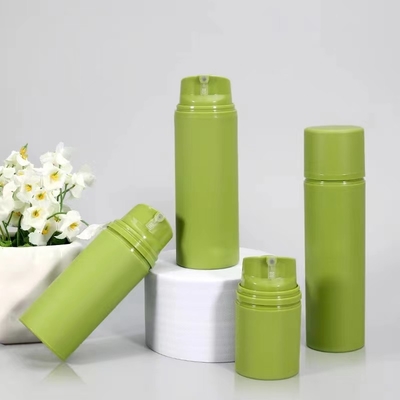 Silk-screen printed Twist-up airless pump for sustainable Green packaging