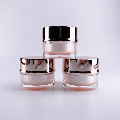 New products custom skin care face cream container 15g 30g 50g double acrylic cosmetic jar