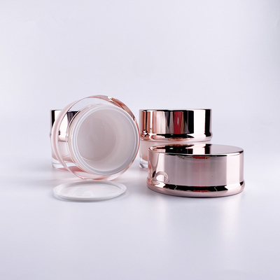 New products custom skin care face cream container 15g 30g 50g double acrylic cosmetic jar