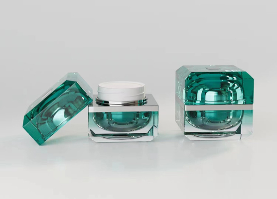 Luxury blue Acrylic cosmetic jar cream packaging container 30g 50g