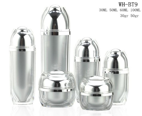 new design 30ml 50ml 60ml 100ml plastic luxury cosmetic acrylic serum lotion pump  bottle