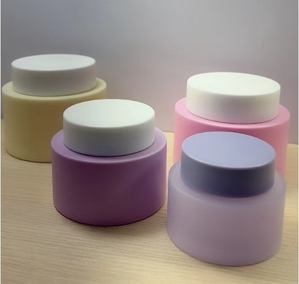 Hot Sale Colorful 200g 100g Plastic Cosmetic Jar Pp Cream Containers Plastics Jar For Cosmetics skincare