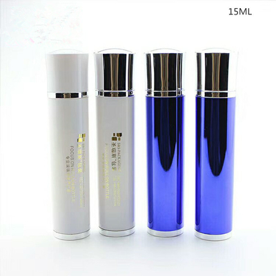 15ml Luxury Eye Cream Applicator Airless Bottle Roll on Bottle Essence Plastic Cosmetic Screen Printing screw