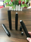 black 15ml  cosmetic roll bottle  with stainless steel Essential Oil  Bottle