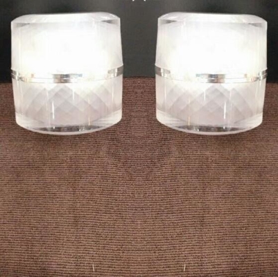 diamond  grain luxury 1.6oz Plastic Cosmetics Cream  acrylic Jar