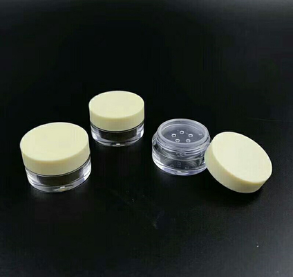 empty plastic small 5ml 10ml  Cosmetic Loose Powder Rotating Sifter Jars Container