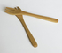 Environmentally friendly paint bamboo fork with three teeth